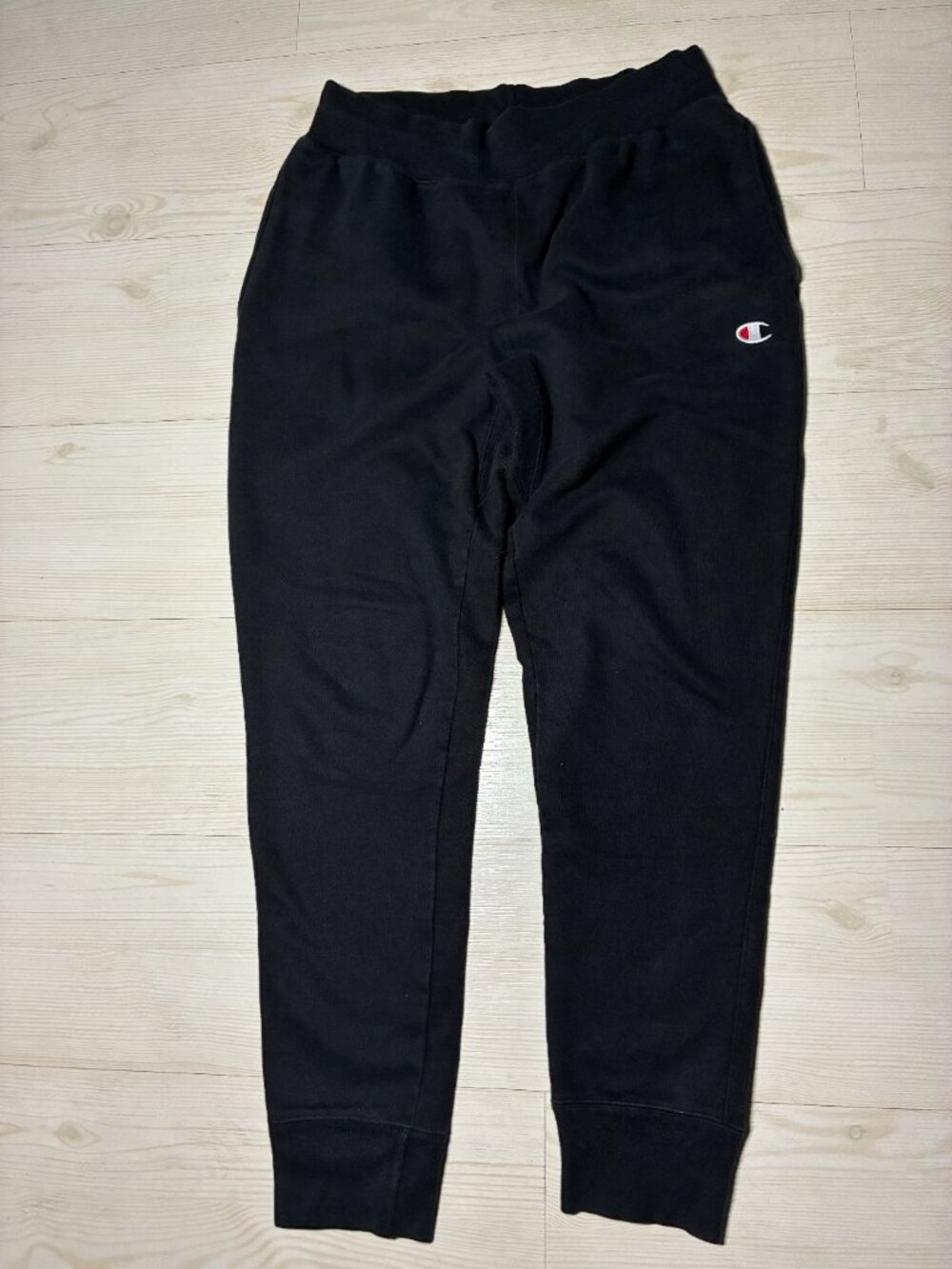 Champion Reverse Weave Joggers Sweatpants Black GF01 Men's Size Large C Logo